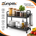 ZUNPEX 2-Tier Countertop Kitchen Organizer