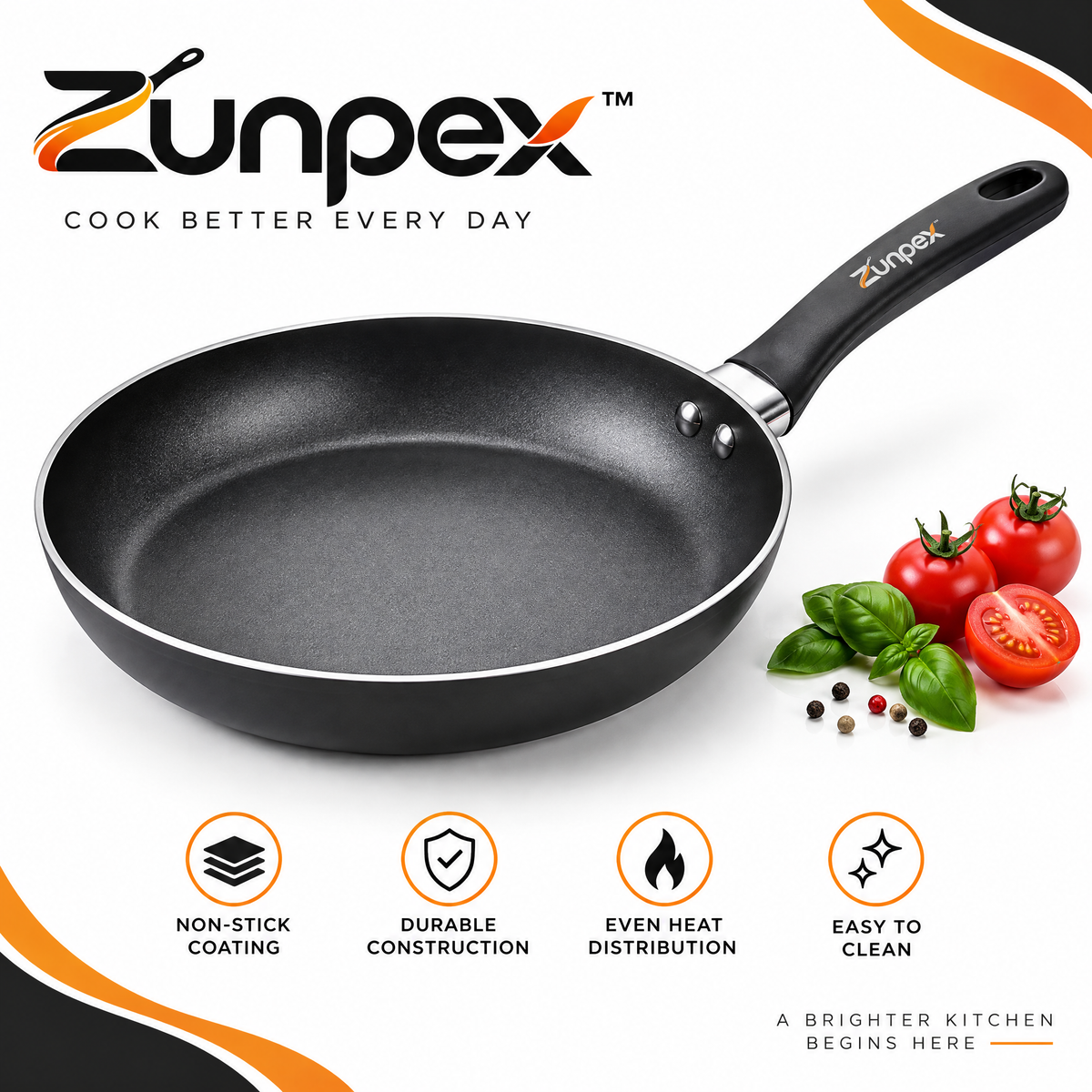 ZUNPEX Nonstick Frying Pan