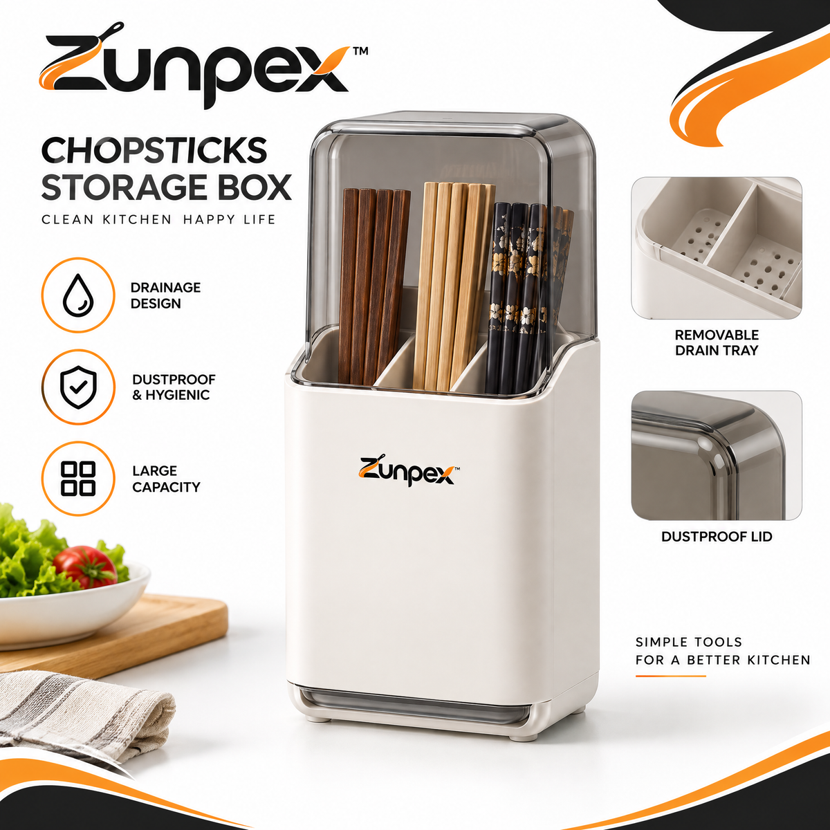 ZUNPEX Countertop Utensil & Chopstick Holder