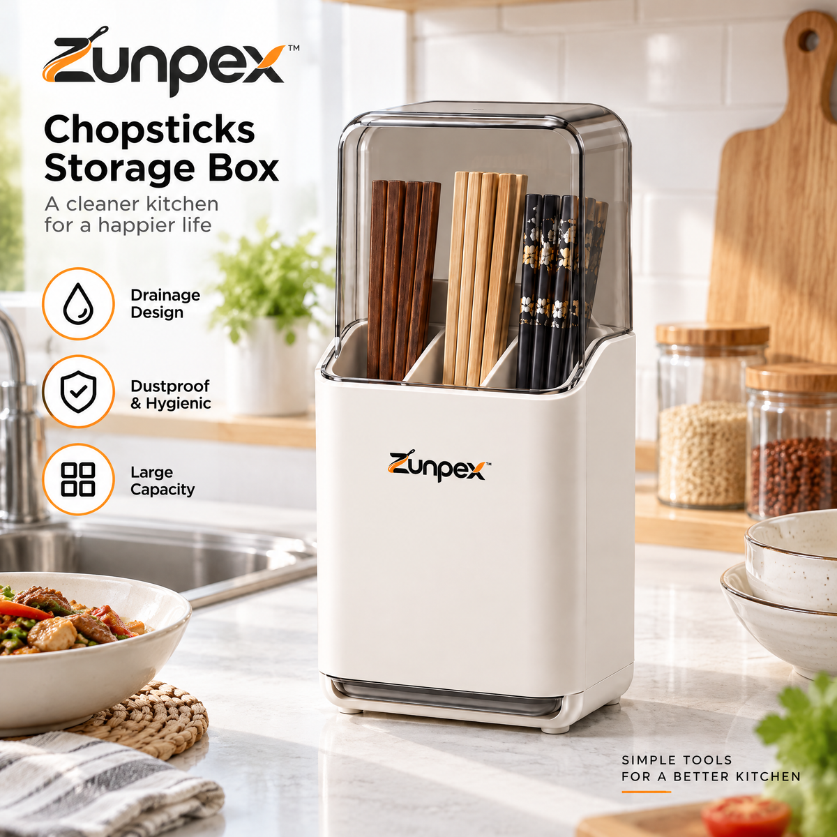 ZUNPEX Countertop Utensil & Chopstick Holder