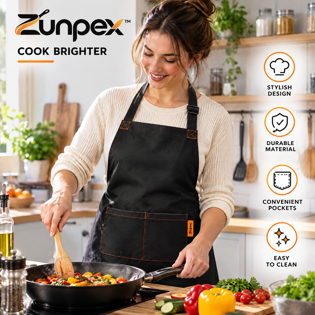 ZUNPEX Adjustable Kitchen Apron