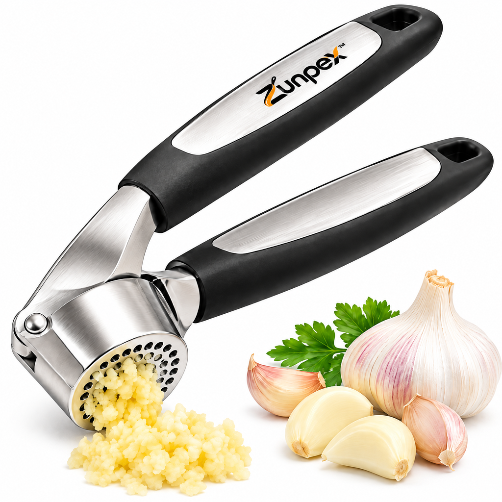 ZUNPEX Handheld Garlic Press