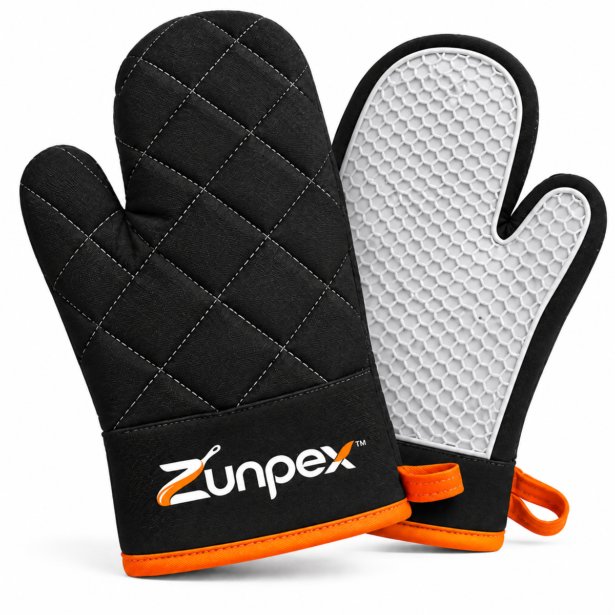 ZUNPEX Heat-Resistant Oven Mitt Set